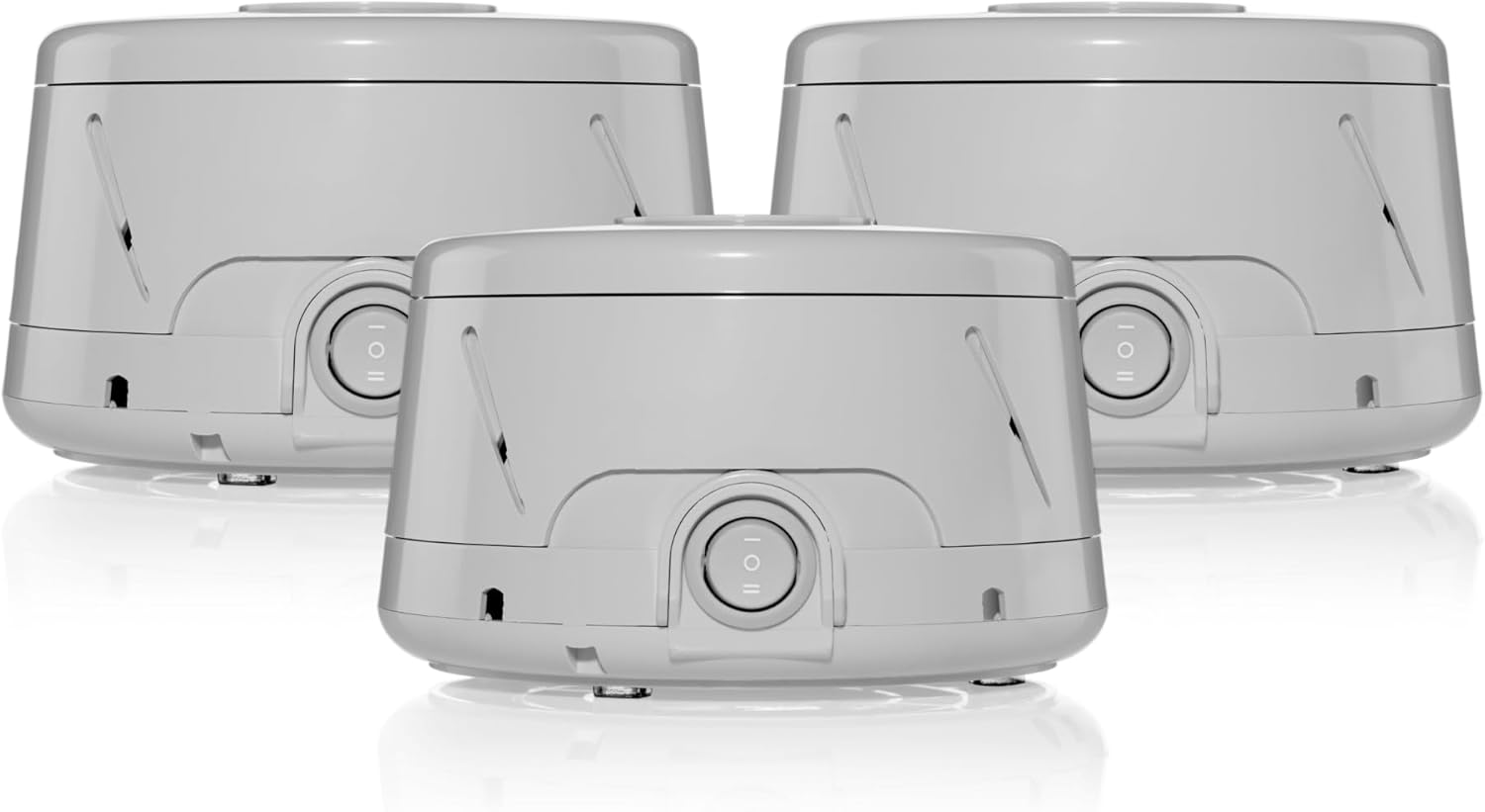 Yogasleep Dohm Classic (Gray 3 Pack) The Original White Noise Machine, Soothing Natural Sound From A Real Fan, Noise Cancelling For Office Privacy, Travel & Meditation, Sleep Therapy For Adults & Baby