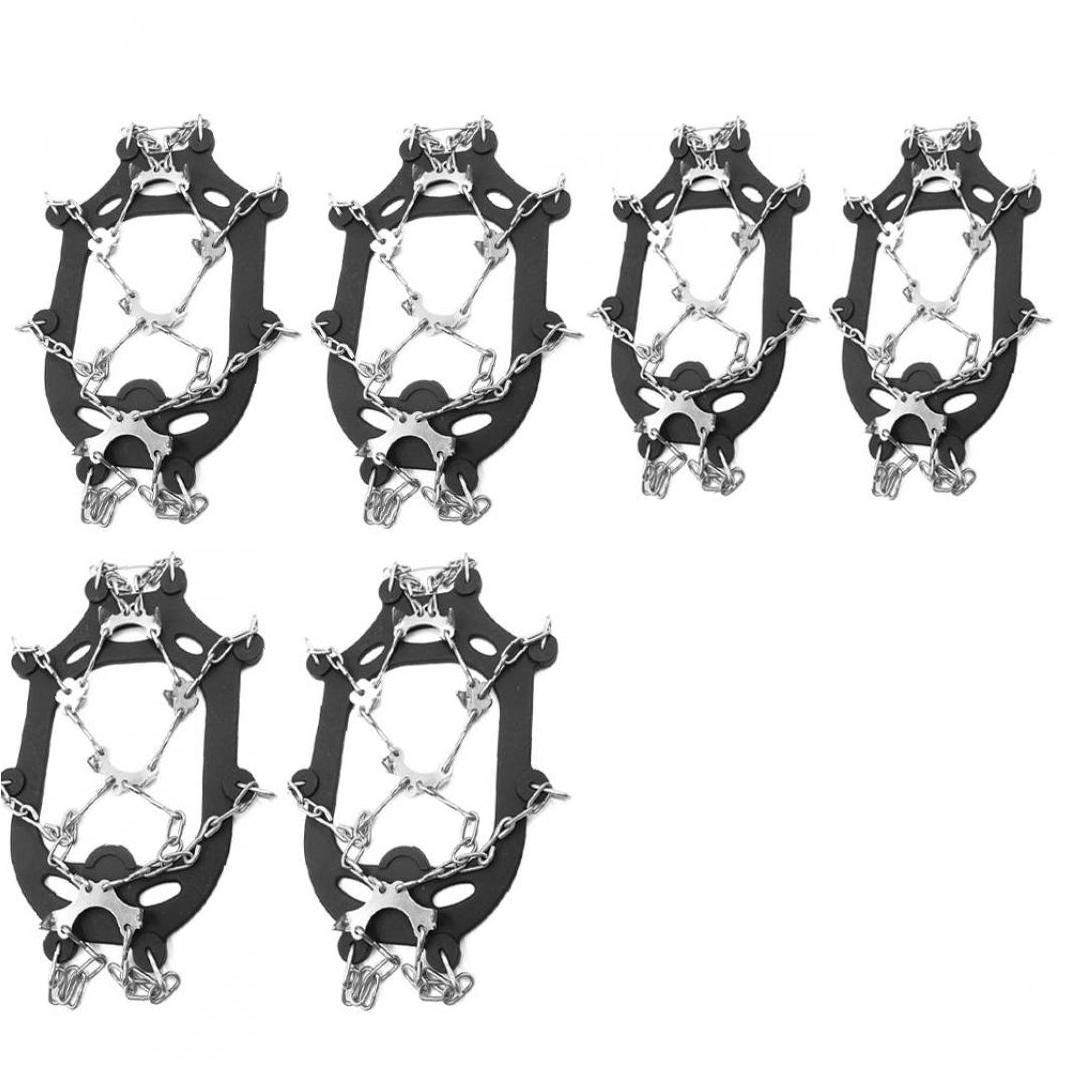 Crampons de Traction Crampons, poignées de Neige glacée pour Chaussures avec 23 Pointes en Acier Inoxydable pour la Marche, Le Jogging, l'escalade, la randonnée sur la Neige et la