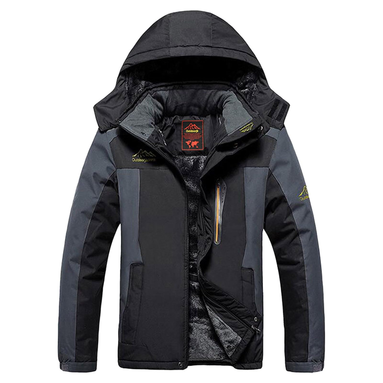Chaqueta Mujer Abrigo Entretiempo Invierno Cazadora Plumiferos，Chaqueta femenina resistente al abrigada para exteriores ropa de y montañismo diseño acolchado grueso ideal clima frío
