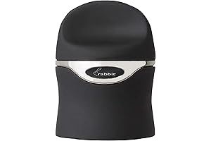 Rabbit Wine Sealer by Cork Pops Velvet Black