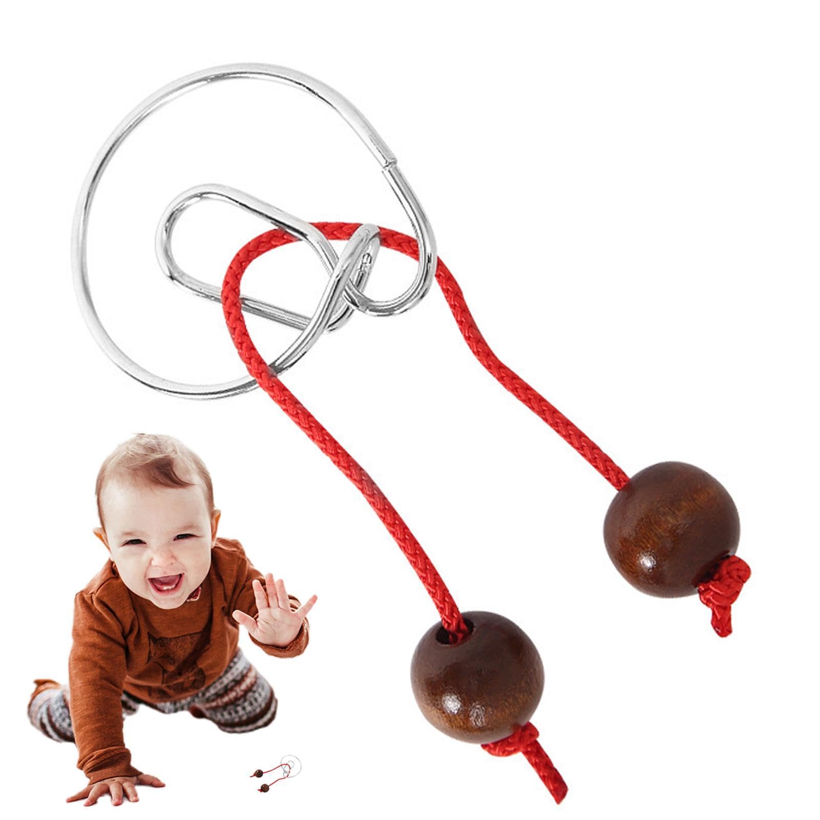 Ensemble de Puzzle en métal - Casse-tête Flexible de 8 pièces | Jouet de désenchevêtrement de Test, Jeu de de déverrouillage de Fer, éducatifs sûrs et réutilisables