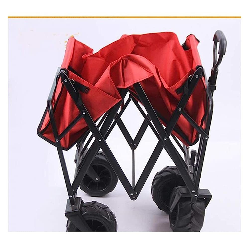 Questo Carrello a Mano, Carrello da Giardino a 4 Ruote, Robusto, Pieghevole, Borsa, Carrello da Giardino, carretto, carriola a Mano, Carrello da Campeggio, Carrello da Giardinaggio, Carrello