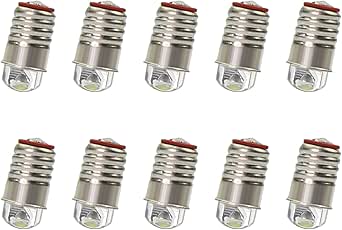10Stck Warm Weiß/Weiß LED Schraube Birne E5 E5.5 1... – Grandado