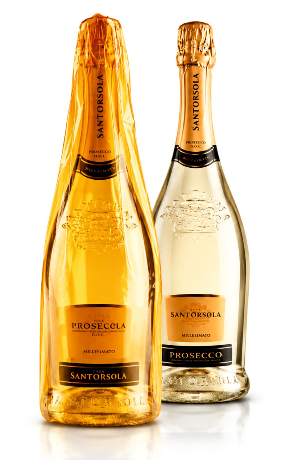 Sant'Orsola Prosecco D.O.C. Millesimato Schaumwein 6 Flaschen Prosecco (6 x 0.75 l) , 750ml (6er Pack)