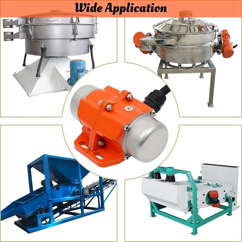 Concrete Vibrator Vibration Motor AC 110V 3600Rpm Single Phase Vibrating Motor Vibrating Vibrators For Shaker Table Easy To Use - (Speed(RPM): Orange 40W)