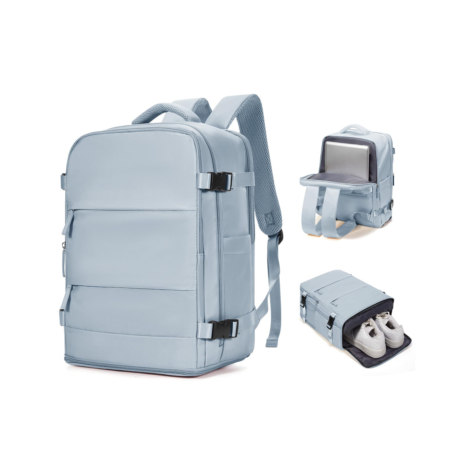 SZSYCN Zaino da Viaggio Aereo Cabina Ryanair 40x30x20 Wizzair Borse da Cabina per Ryanair 40x20x25 Bagaglio a Mano Easyjet 45x36x20 Zaino Multitasche Uomo Casual Borsa per Computer Portatile