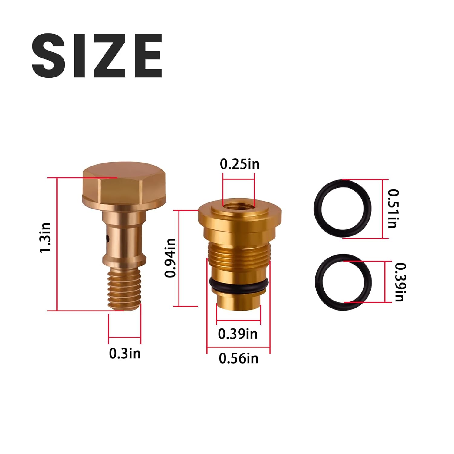 7115203BBK Bolt Replacement Kit Compatible with Cold Water Pressure Washer, Fits for DXPW3224, DXPW3224i, DXPW3324, DXPW3324i Pressure Washer Models