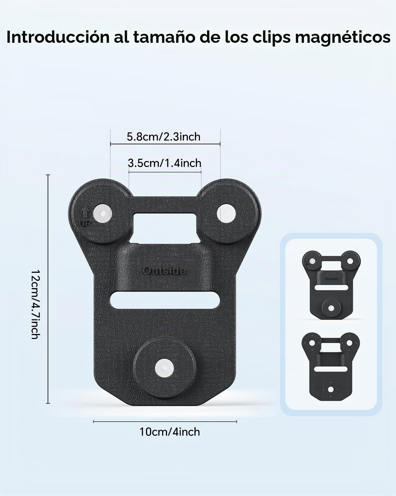 BOBLOV Soporte magnético para cámara de Cuerpo, 6 Estilos de imán, Clip magnético Universal, se Puede Fijar a la Ropa, Compatible con Todas Las Marcas de cámaras de Cuerpo