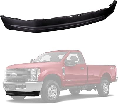 IAMAUTO 43708 Front Lower Air Deflector Valance Panel Black 4WD Models 6.5" Tall for 2017-2019 Ford Super Duty F250 F350 F450 Will Not Fit 20-22