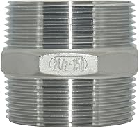 Vista 7 de Pezón hexagonal roscado macho NPT de 1/8 "x 1/8", acoplador rápido de acero inoxidable 304 (1/4")