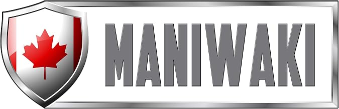 Makoroni Canada MANIWAKI Country Flag, CAR Magnet-Magnetic Bumper Sticker 3x9 or 4x12 inc., DesH9
