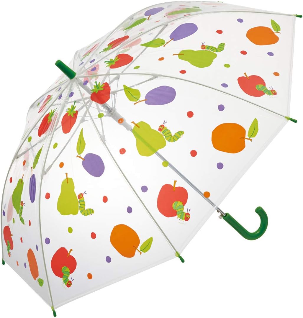Skater UBV3 Children's Long Umbrella, Vinyl Umbrella, 21.7 inches (55 cm), Harapeko Amagome