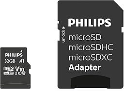 Philips 32 GB Class 10 Micro SDHC Memory Card with Adapter