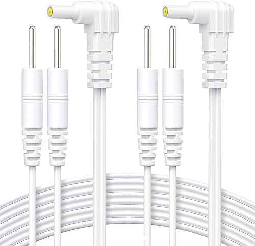 AUVON Cables de plomo duraderos para unidades TENS EMS (2 paquetes), cables estándar con más de 40,000 curvas de vida útil (10 veces más de