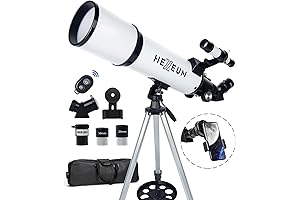 Lestro Telescope 80mm Aperture 600mm - Portable and Powerful Refracting Astronomical Telescope