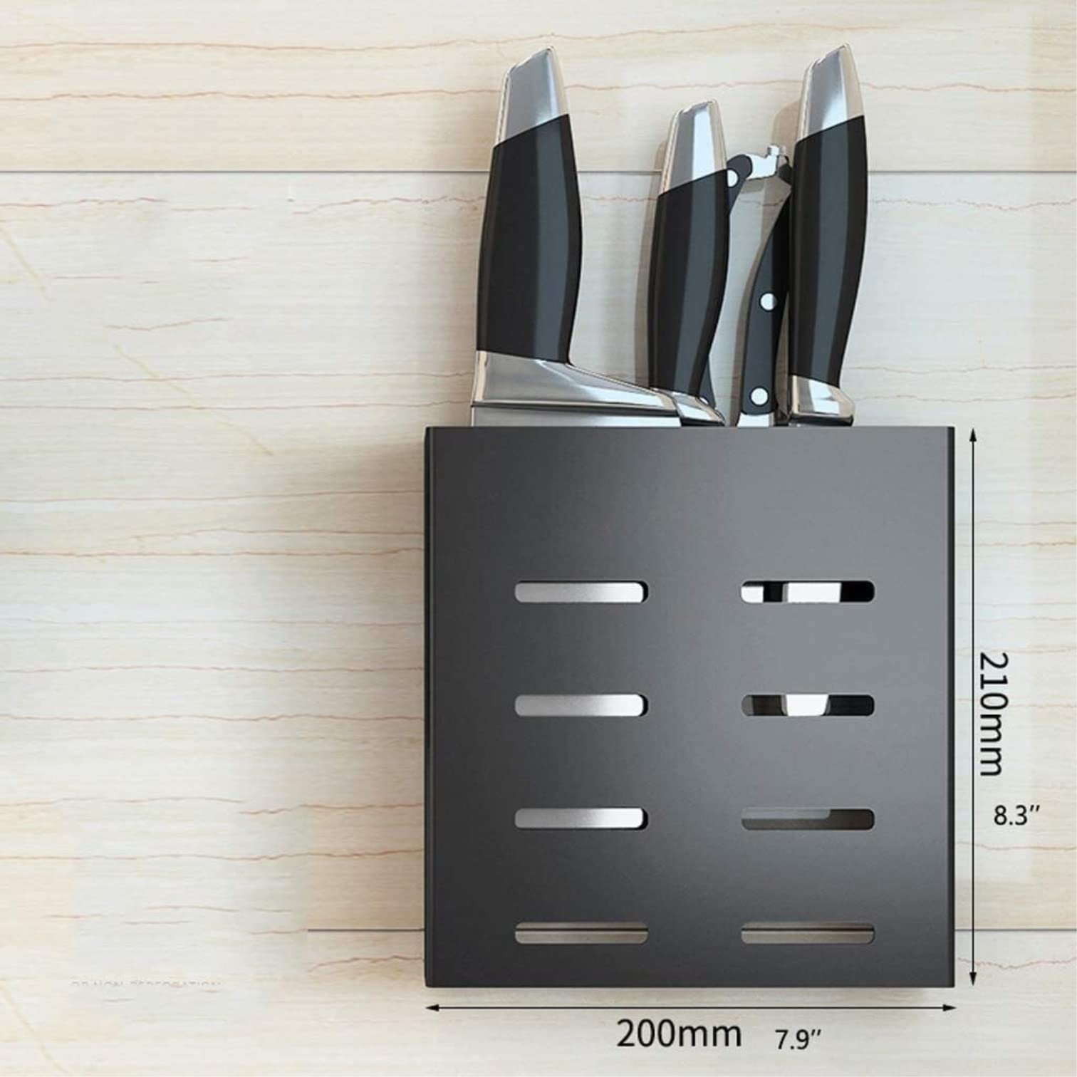 Stojak Kuchenny na Noże Bez Noży, Uchwyt Na Nóż Do Zawieszenia Ścianie Stojak Ze Stali Nierdzewnej Narzędzia Kuchenne Knife Block
