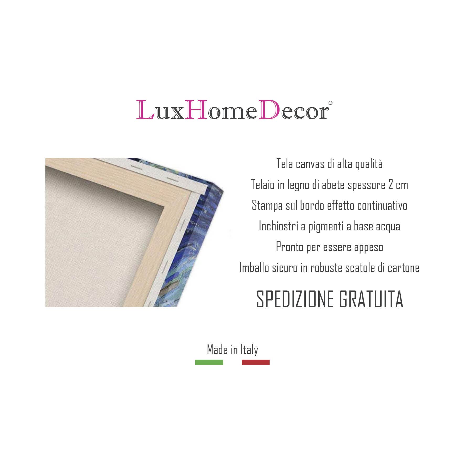 LuxHomeDecor Jacques-Louis David - Napoleon Quadro Stampa su Tela con Telaio in Legno misura 60x80 cm