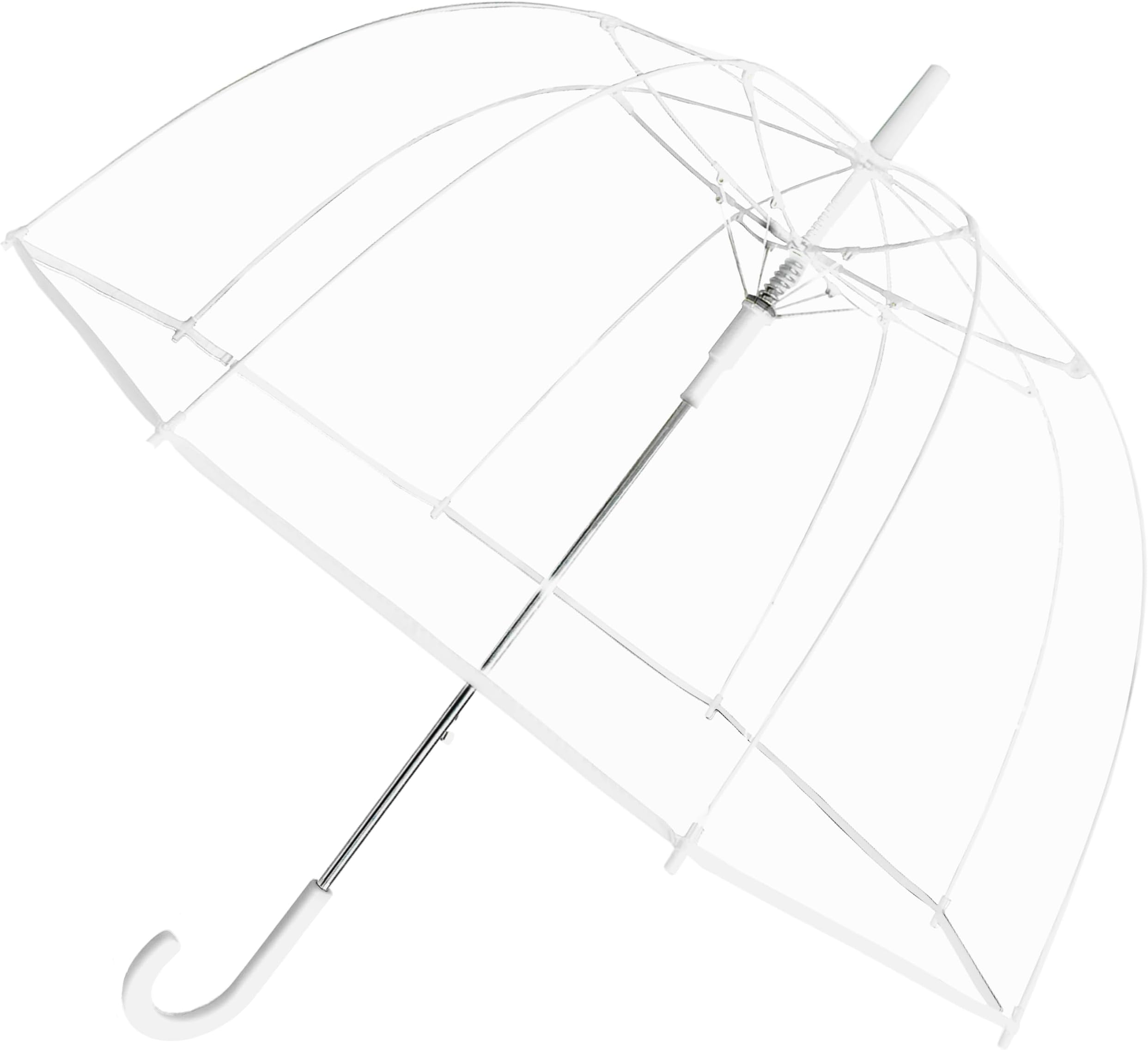 Adult Clear Bubble Rain Umbrella with Dome Canopy and Lightweight Wind and Rain Protection