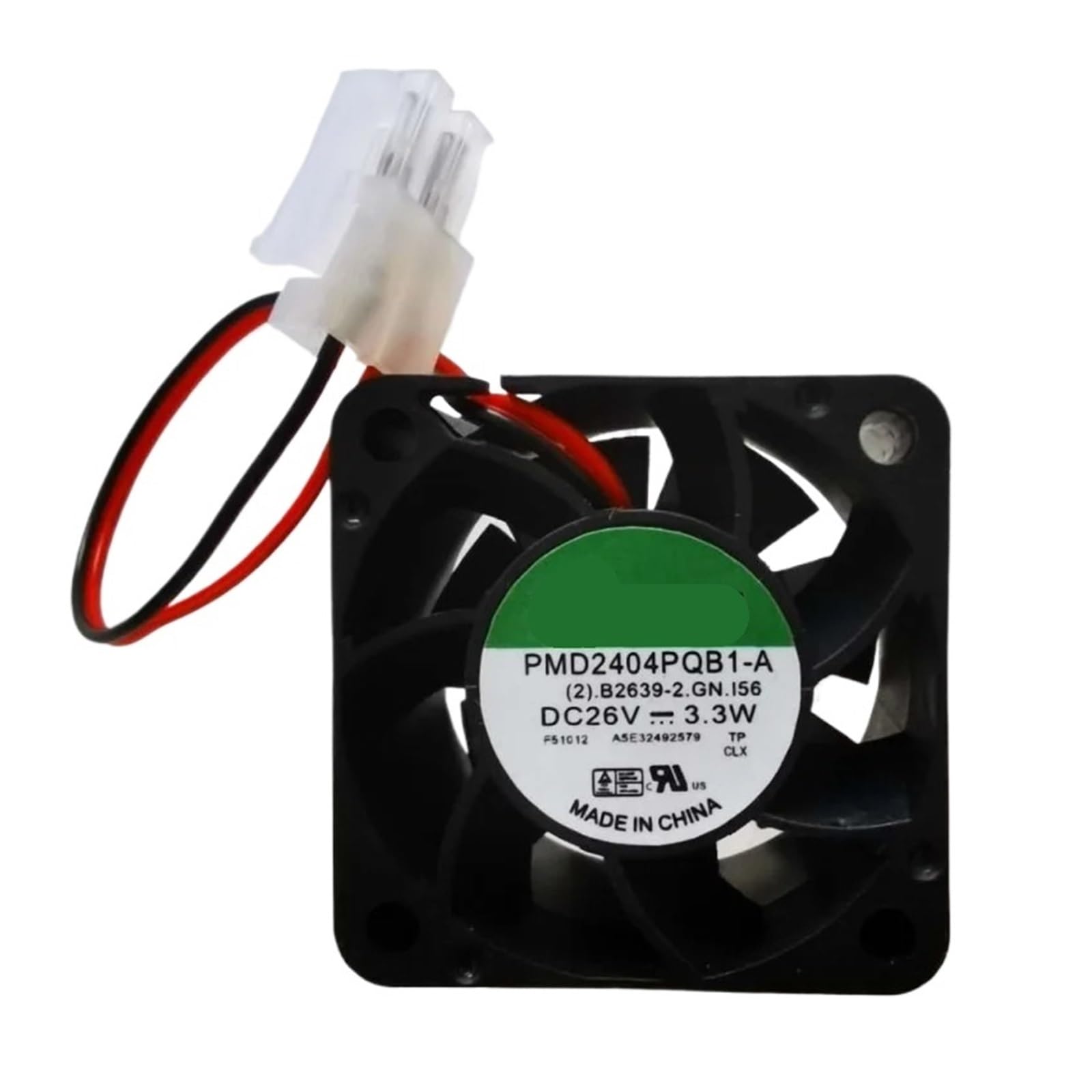 WESAWQGH PMD2404PQB1-A Cooling Fan 26VDC 3.3W 40x40x28mm 2-wire