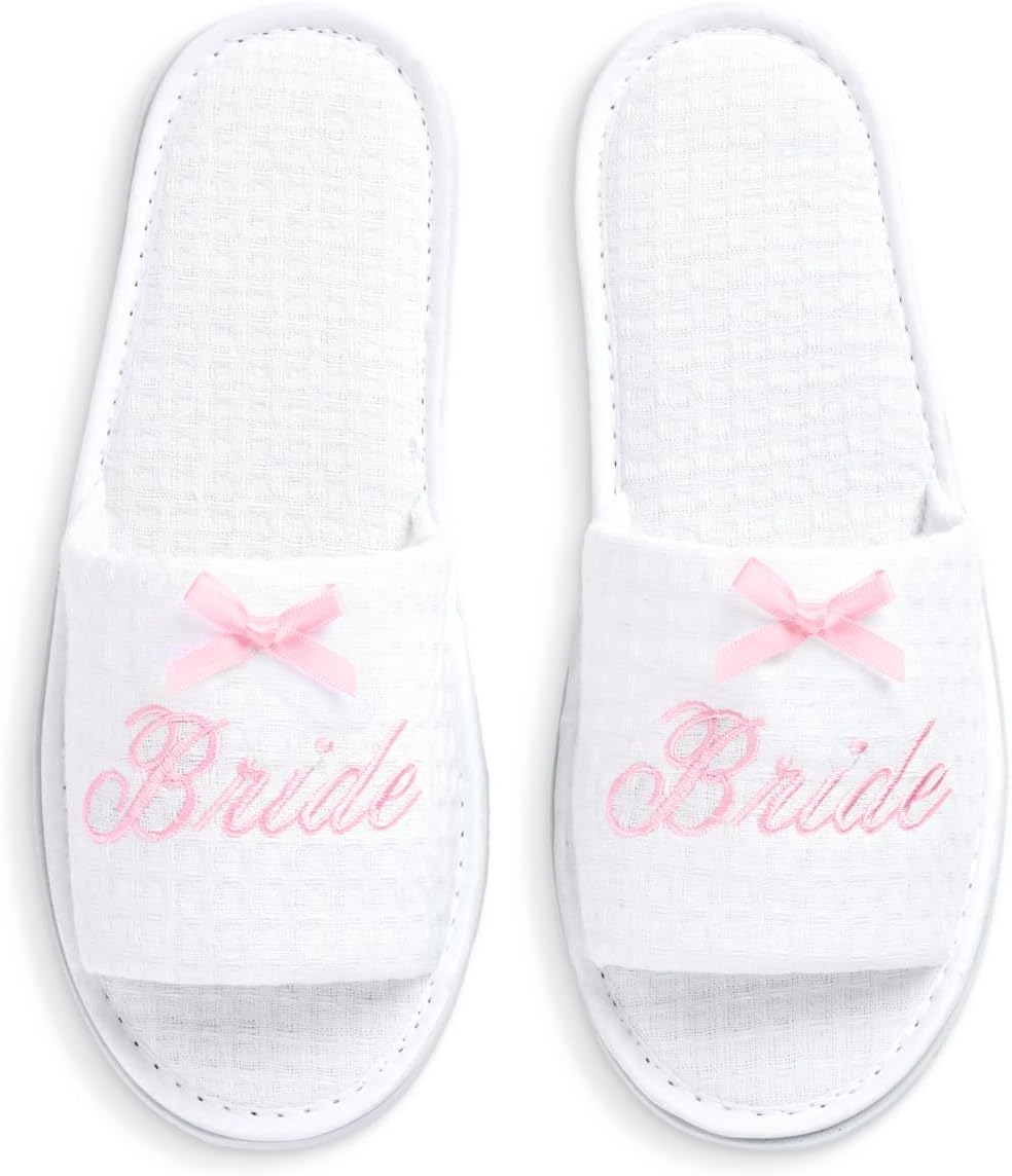 Fetti Bride Waffle Slippers - Comfortable Wedding Day Footwear