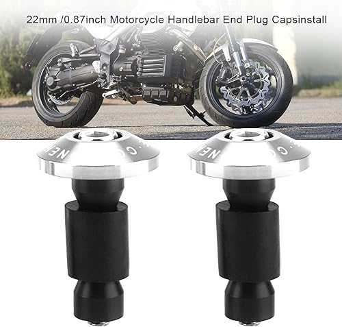 Miniatura 2 de Fydun Tapas de enchufe deslizante para manillar de motocicleta para carreras ATV Offroad 0.866 in 78inch (plata)