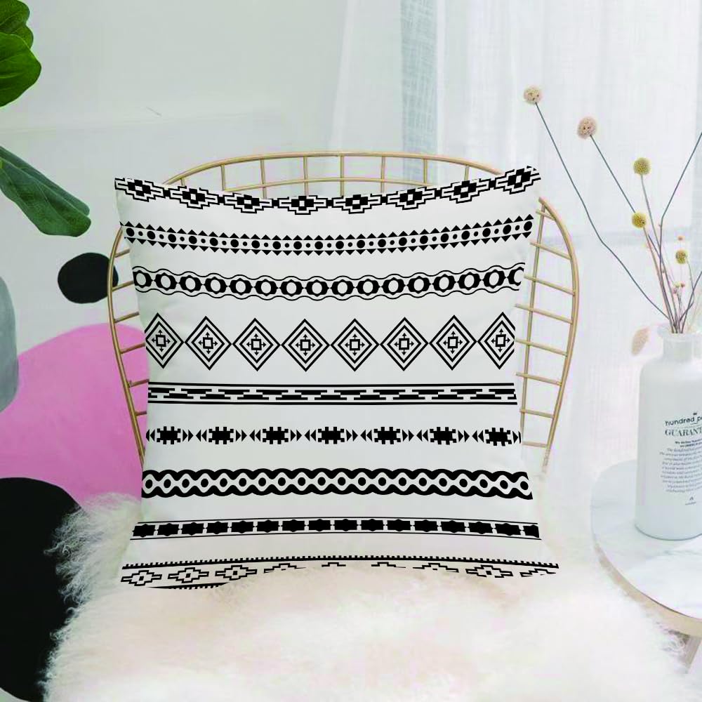 HYOSXW Cushion Cover,Throw Pillow Case Home Decorative for Living Room Bedroom Sofa Chair 16X16 Inch,Native Americans, ethnic abstract geometric forms tribal aztec effects,Pillowcase 40X40cm