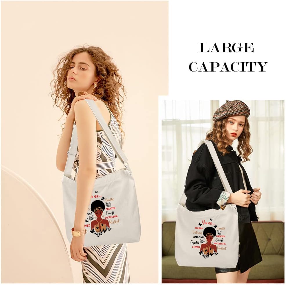Image of Lify Women's Retro Large Size Canvas Shoulder Bag Hobo Crossbody Handbag Casual Tote - 1 Piece