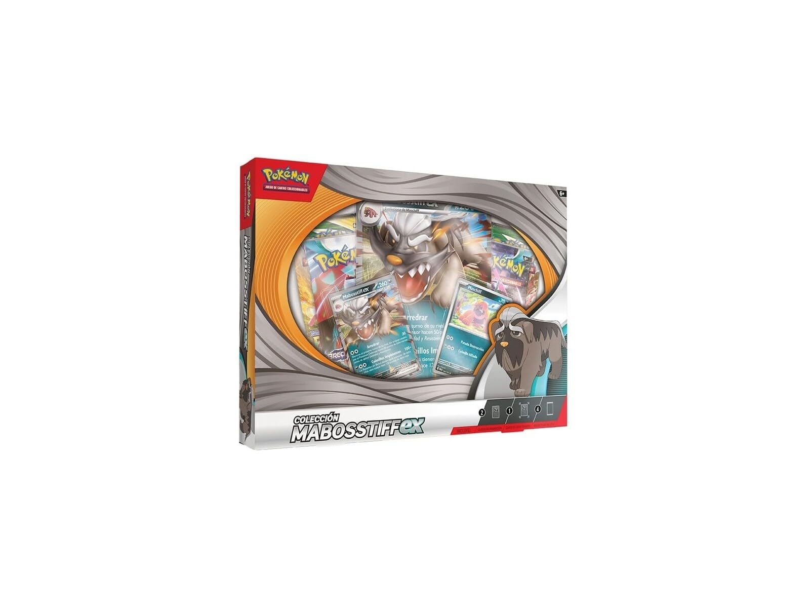 BANDAI Juego de Cartas Pokémon TCG: Colección Mabosstiff Ex (Español), Todo lo Que Necesitas para un Duelo Óptimo en Este Juego de Cartas Pokémon, PC50463 Multicolor