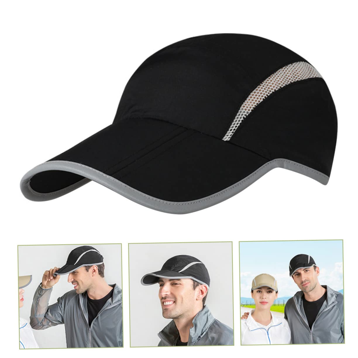 FOMIYES Sombrero Deportivo Gorro de Protección Solar Transpirable Running y Actividades Aire