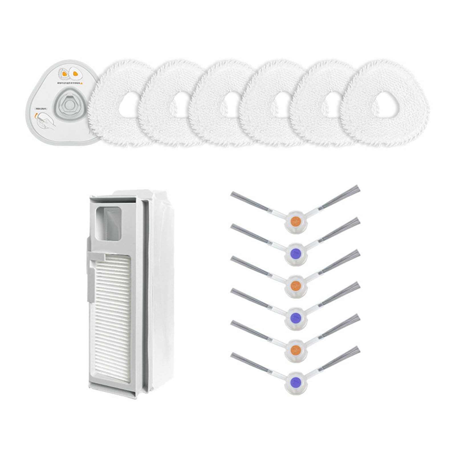 TFAOYS Mop Pad Holder Side Brush Mop Pad Spare Part Cleaning Heads Sweeping Robot Accessories for J4 / J4 Lite Pads