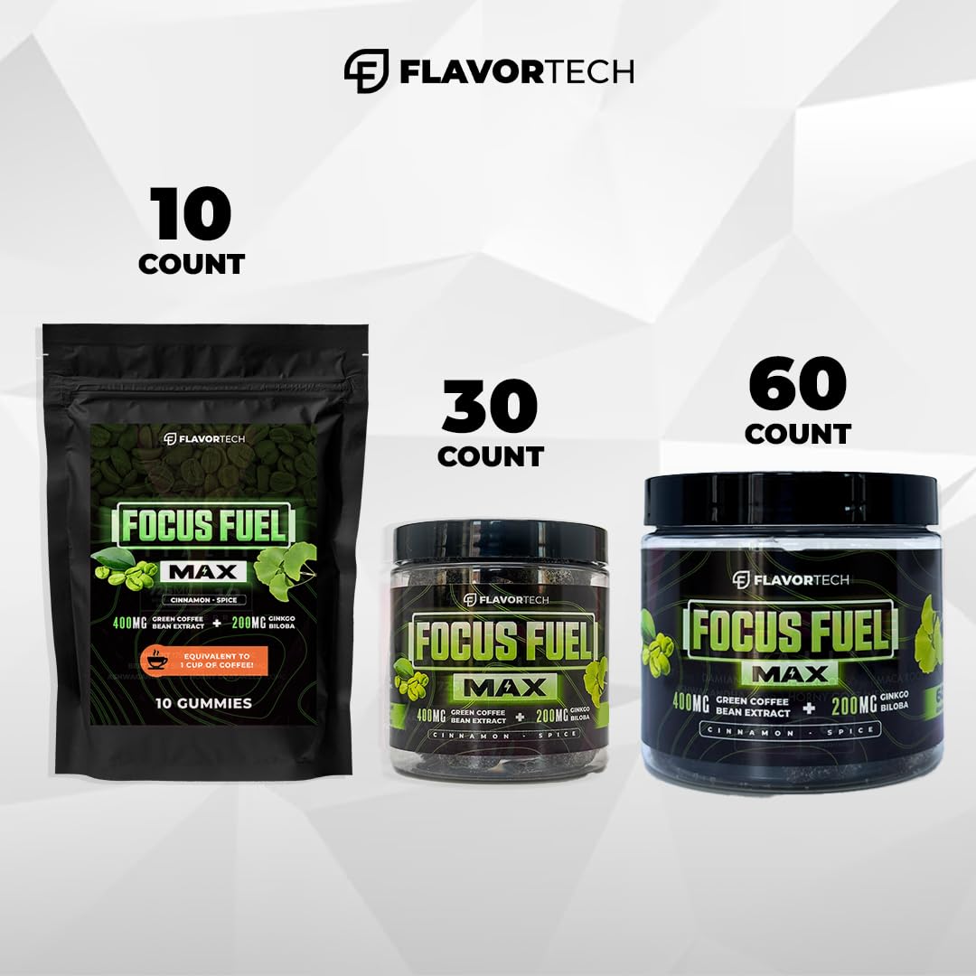福フク Amazon.com: FlavorTech Focus Fuel Max Gummies - Nutritional