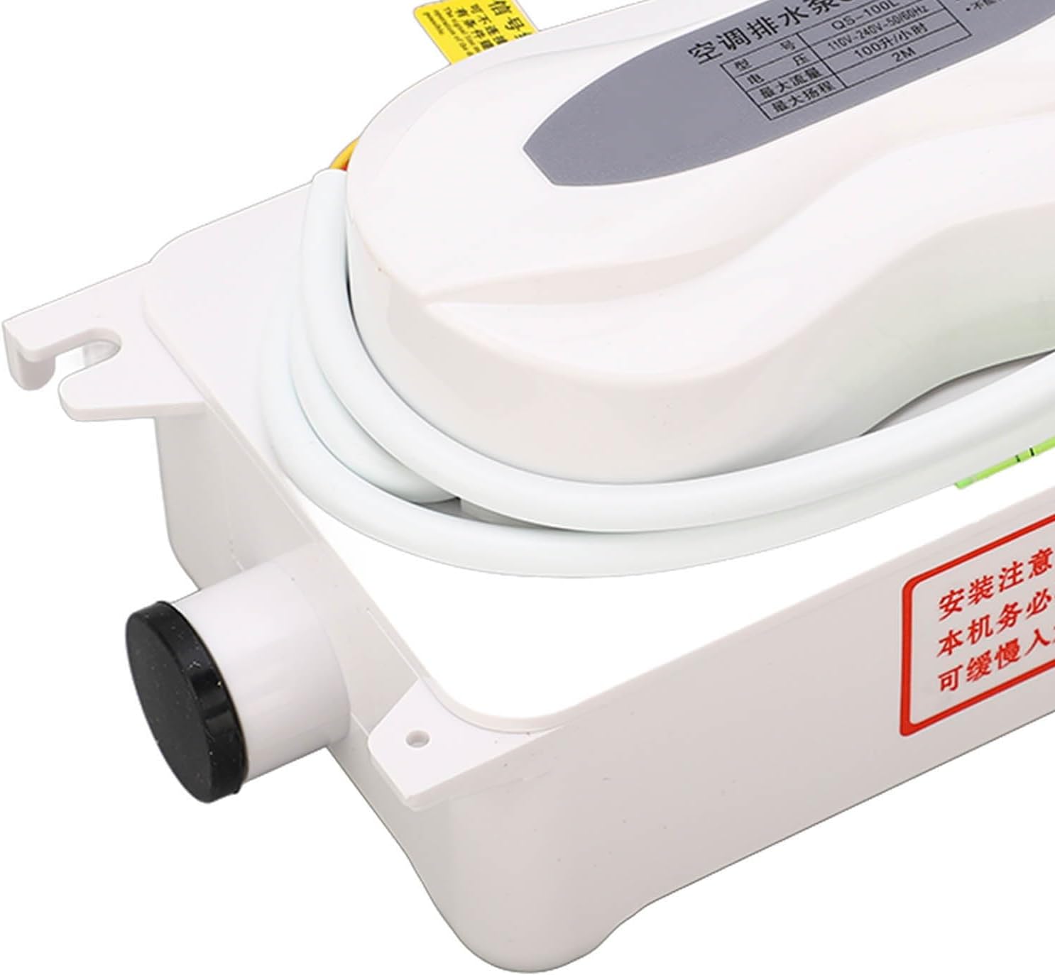 Condensate Pump 6.6ft Lift, 110V Drain Pump 0.6L Water Tank, 5W Automatic Pump for Commercial Ice Makers with 2m Lift