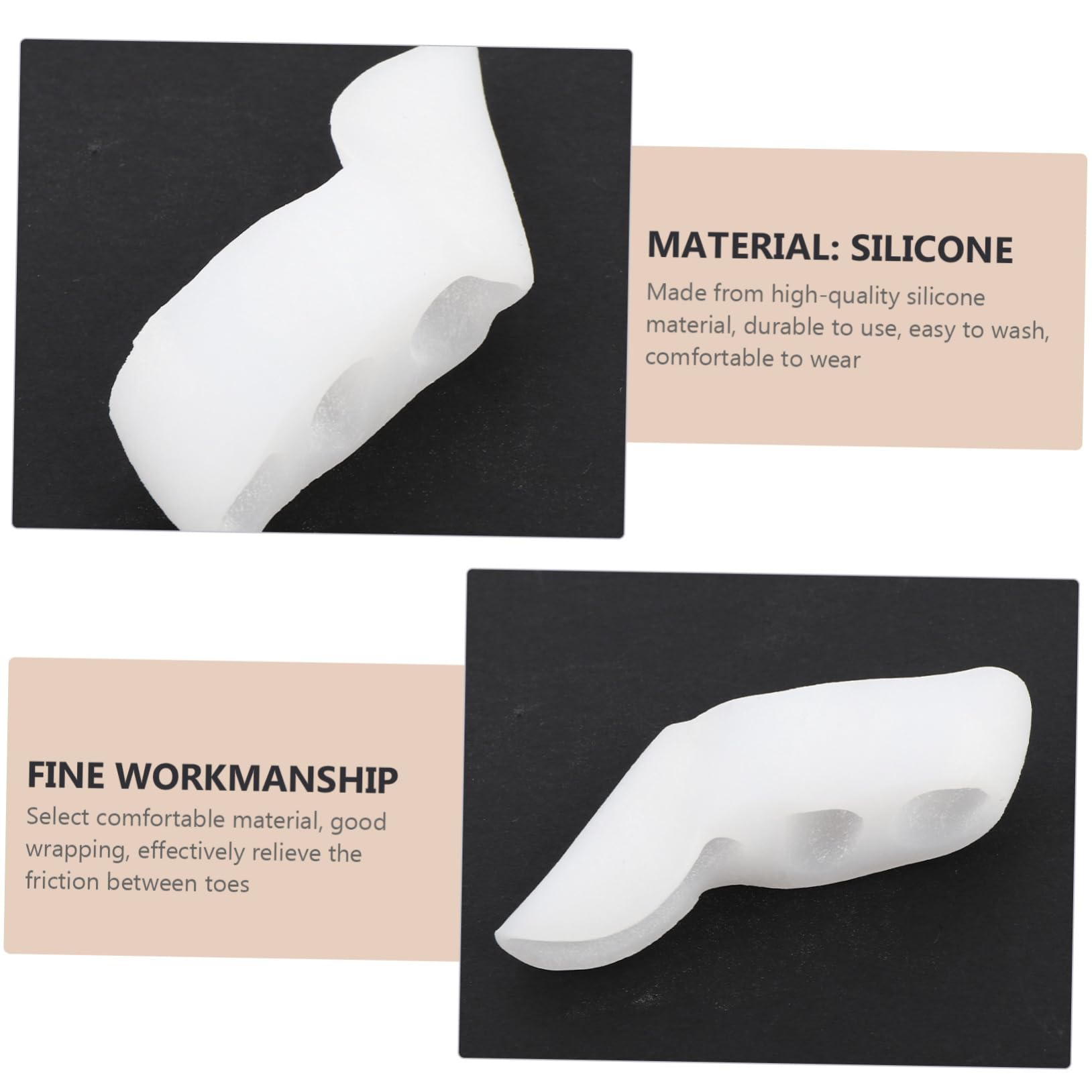 Holibanna Shoe Liners Toe Separators 12pcs Silicone Toe Stretcher for Bunion Toe Correct