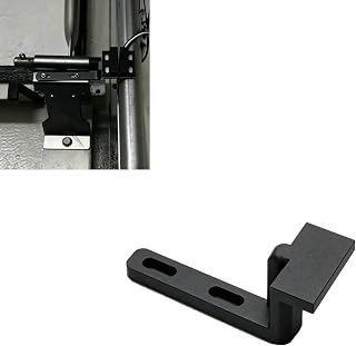 Reed Switch Bracket Compatible with Hörmann Garage Door, Adjustable Reed Contact Mounting Adapter with Slotted Holes for Upper Door Section, Garage Door Sensor Holder, Black 1 Pack