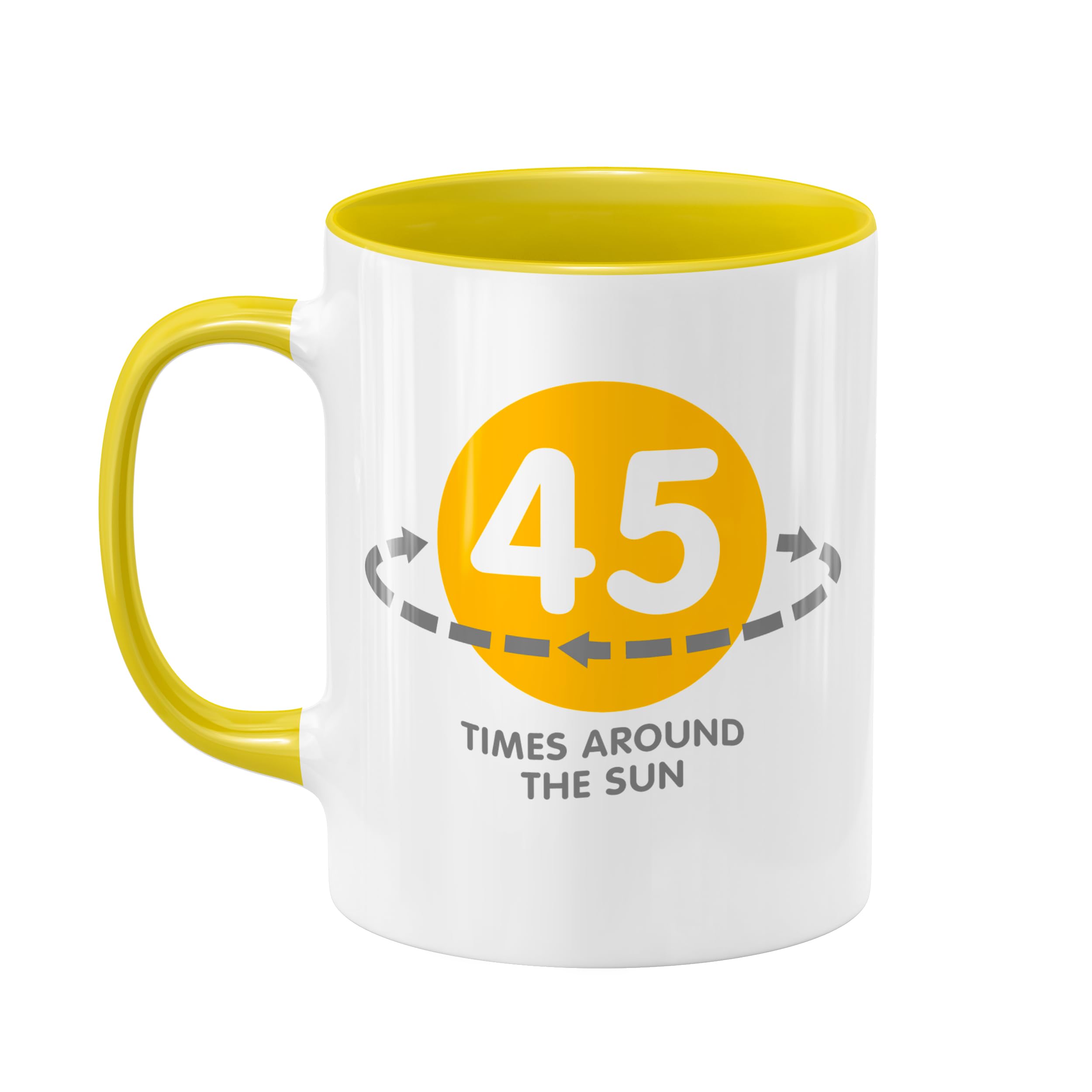 D Design Invent Print! 45th Birthday Gift Present Coffee or Tea Mug for Men & Women Funny Gift Idea Present Keepsake for Age 45 Year Old - 11oz (325ml)