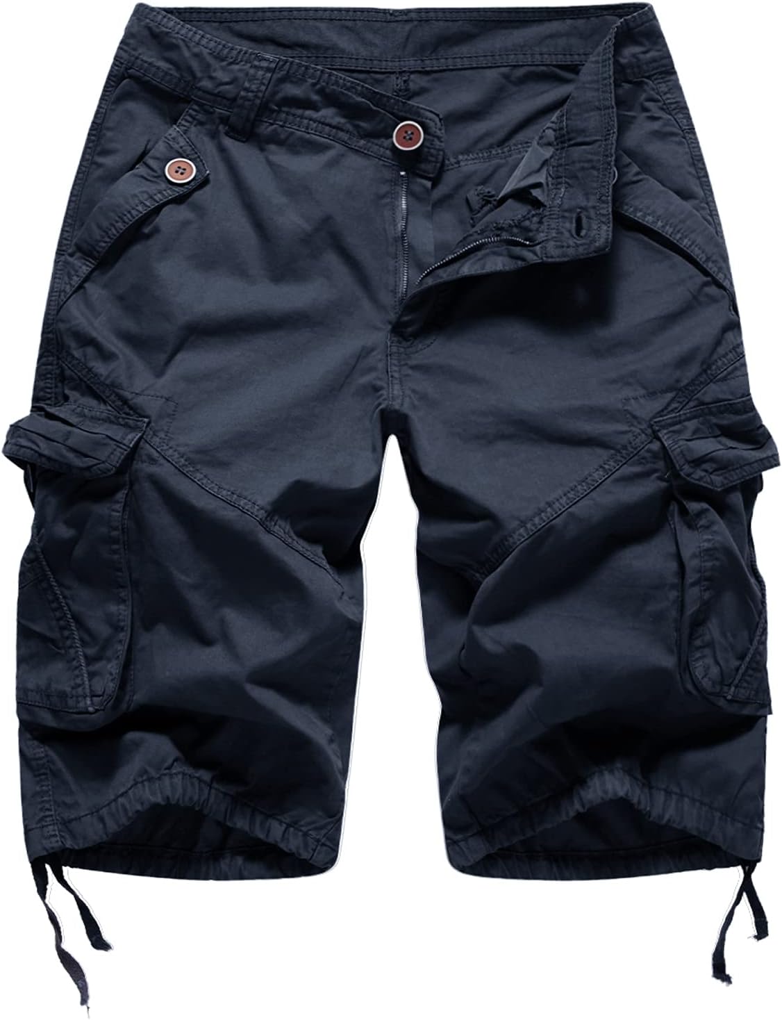 FOURSTEEDS Women's Casual Fitted Multi-Pockets Camouflage Twill Bermuda Cargo Shorts