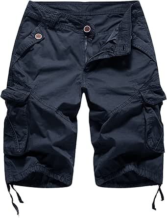 Amazon.com: FOURSTEEDS Women's Casual Fitted Multi-Pockets Camouflage Twill Bermuda Cargo Shorts 