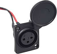 Vista 4 de AlveyTech Puerto de cargador XLR con 2 cables para The Razor EcoSmart Metro, MX500 y MX650