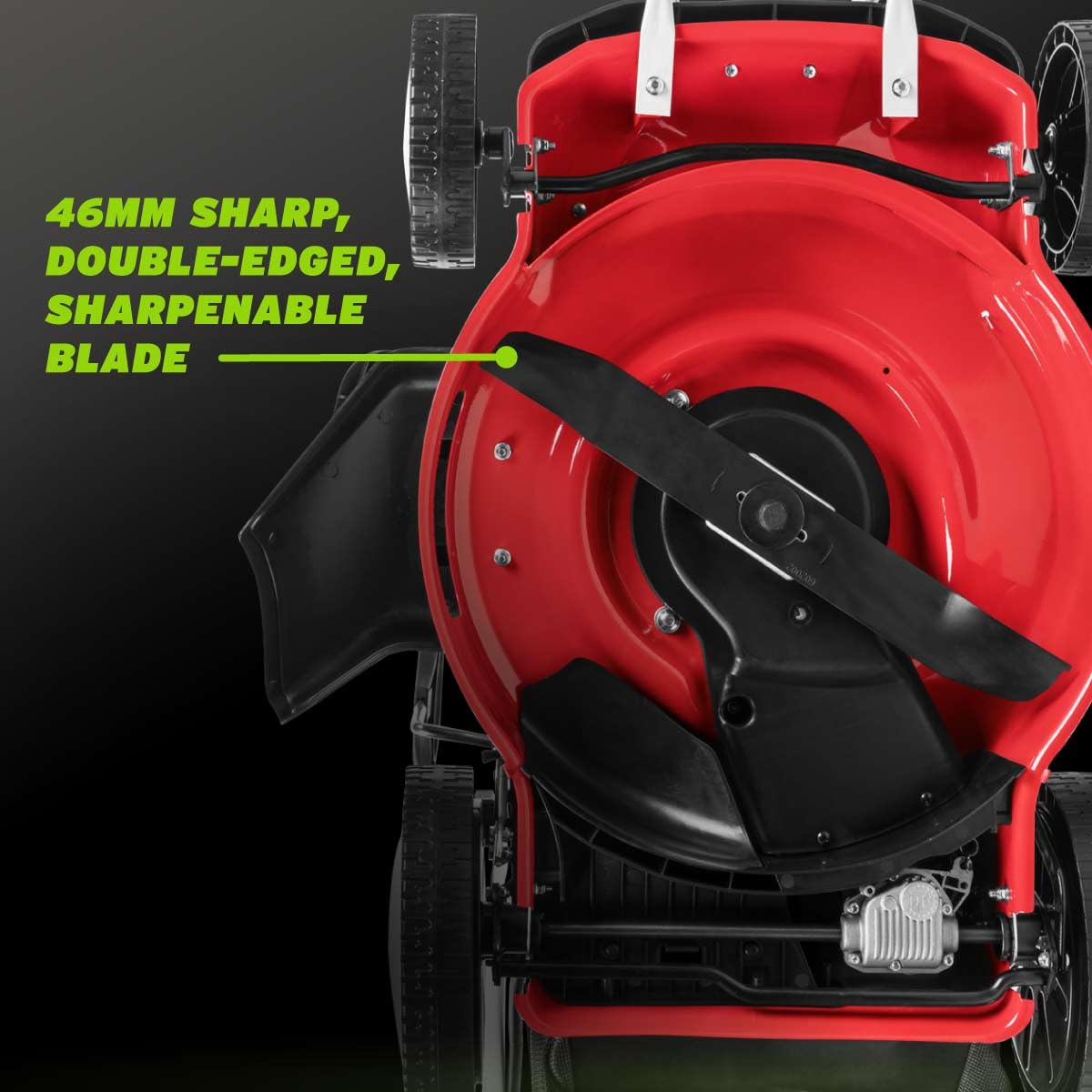 GREENCUT GLM770X Tondeuse Thermique 150cc 4ch Moteur 4T autotracté Lame Acier 460mm Bac 55L