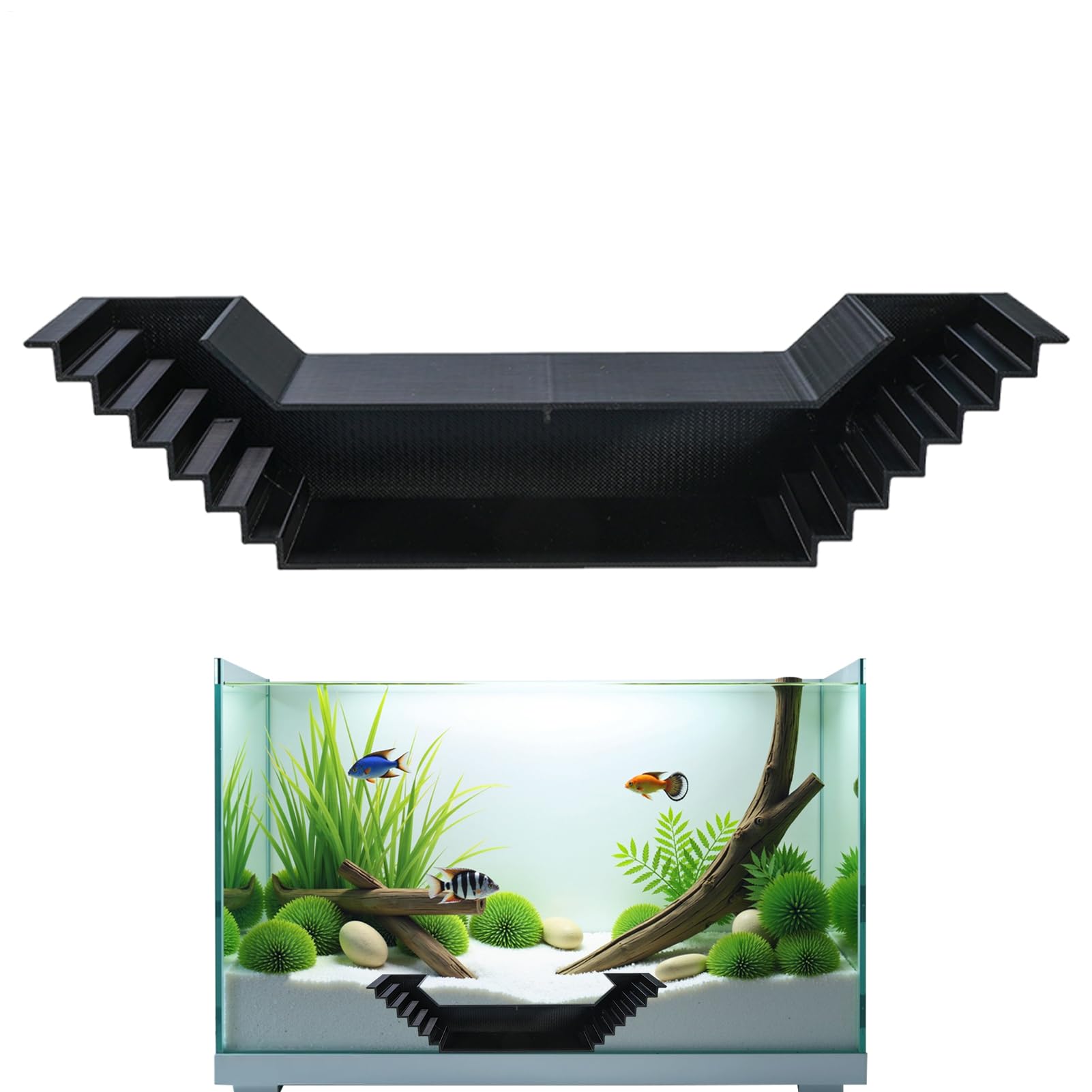 Aquarium Cave – Resin | Fish Tunnel | Aquarium Decoration | Realistic Aquariums Tunnel Ornament With Natural Rock Texture, Perfect Hideouts For Fish, Shrimp, And Aquatic Pets