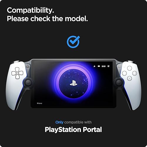 Miniatura 3 de Spigen Protector de pantalla de vidrio templado GlasTR EZ FIT diseñado para PlayStation Portal Remote Player 1 paquete