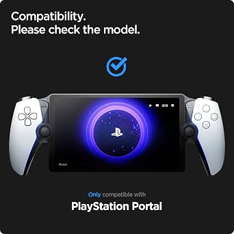 Spigen GlasTR EZ FIT Screen Protector Tempered Glass for PlayStation Portal | 9H+ Tempered Glass, Auto align tray, 100% clarity, Original touch, Scratch Resistant, Case-friendly,