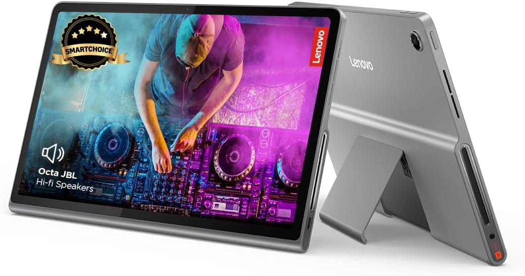 (Smartchoice) Tab Plus with Octa JBL Hi-Fi Speakers| 8 GB RAM, 256 GB ROM| 11.5 Inch, 2K, 90 Hz Refresh| Wi-Fi Tablet| Android 14| 45 W Fast Charger| Built-in Kickstand| Color: Luna Grey