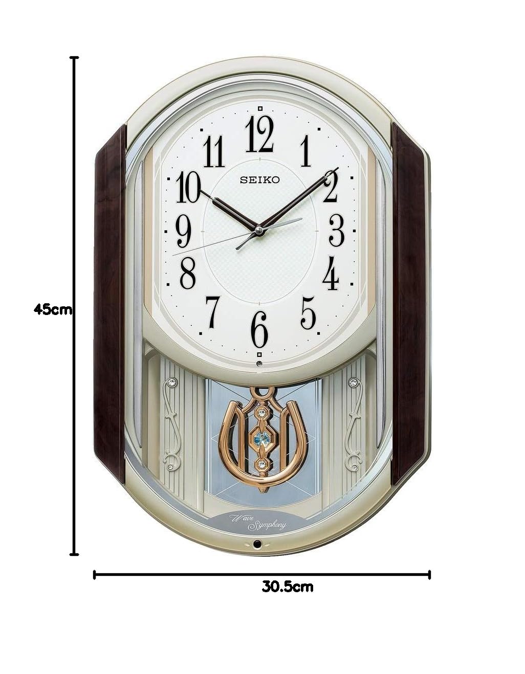 SEIKO AM904B 音楽機能付き掛時計 楕円形全国発送 セイコー AM264B (時計) 価格比較 - SEIKO AM904B 音楽機能付き掛時計