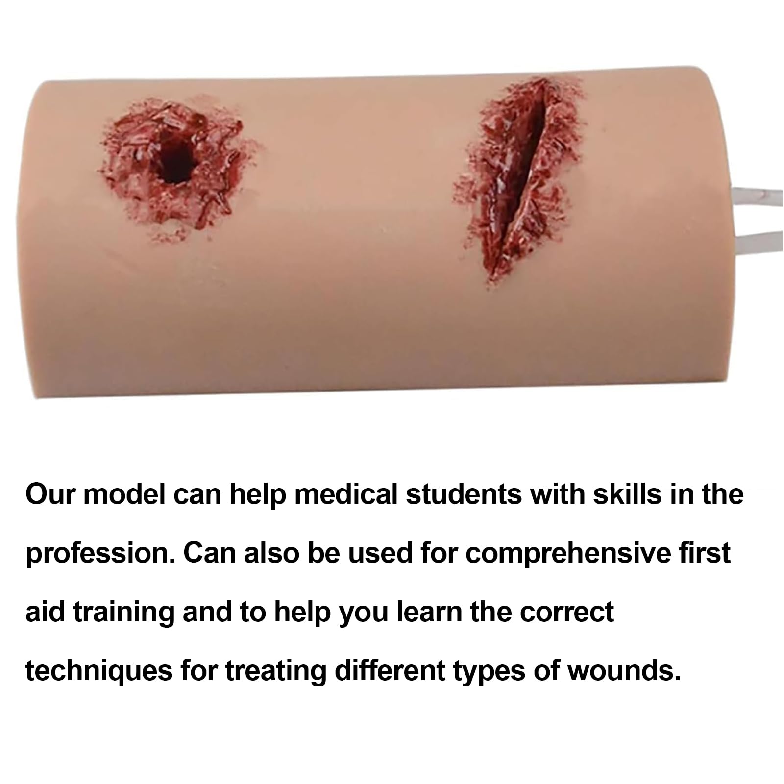 Modelo De Entrenamiento para El Control De Hemorragias, Simula El Empaquetamiento De Heridas Y El Uso De Torniquetes, Lavable Y Reutilizable, para Practicar Técnicas De Apósitos Hemostáticos.