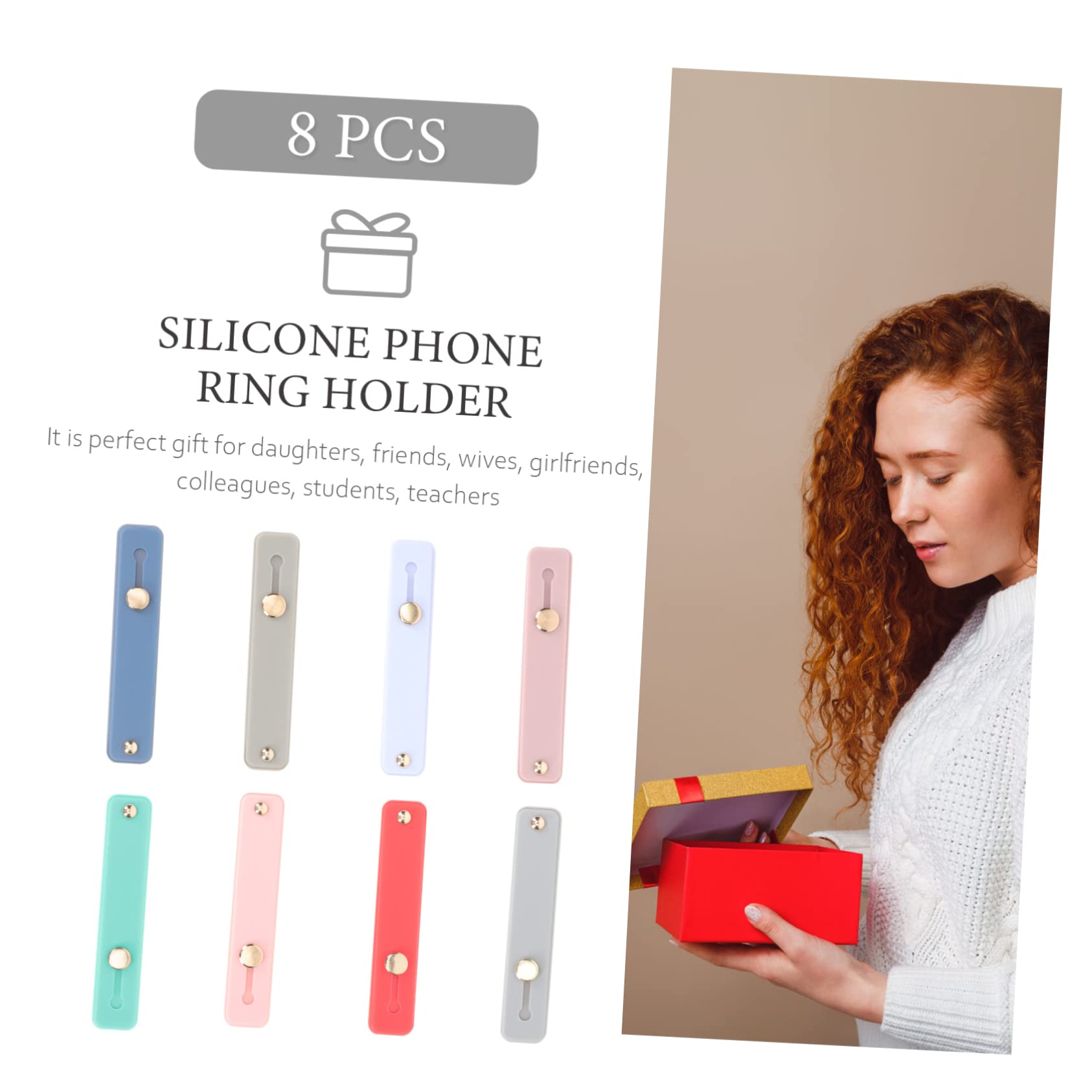 Gadpiparty Handy Fingerhalter Klicker Handhaben Telefon Lanyard Ram Finger Halterung Für Handy Mobile Phone Stand Finger-finger-ständer Universeller Handygriff Kieselgel