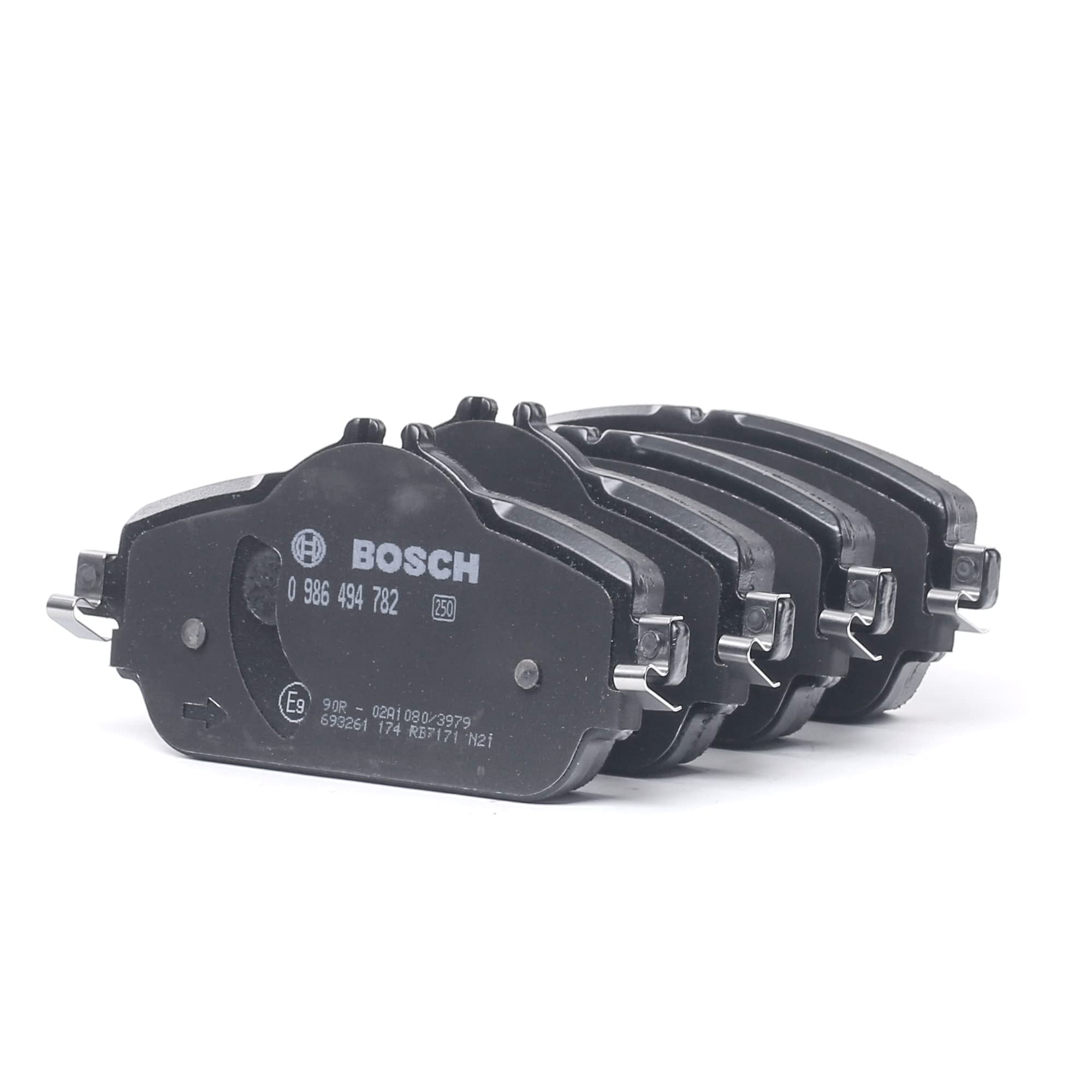 Bosch BP1856 Pastillas de freno - Eje delantero - certificación ECE-R90 - 1 juego de 4 pastillas