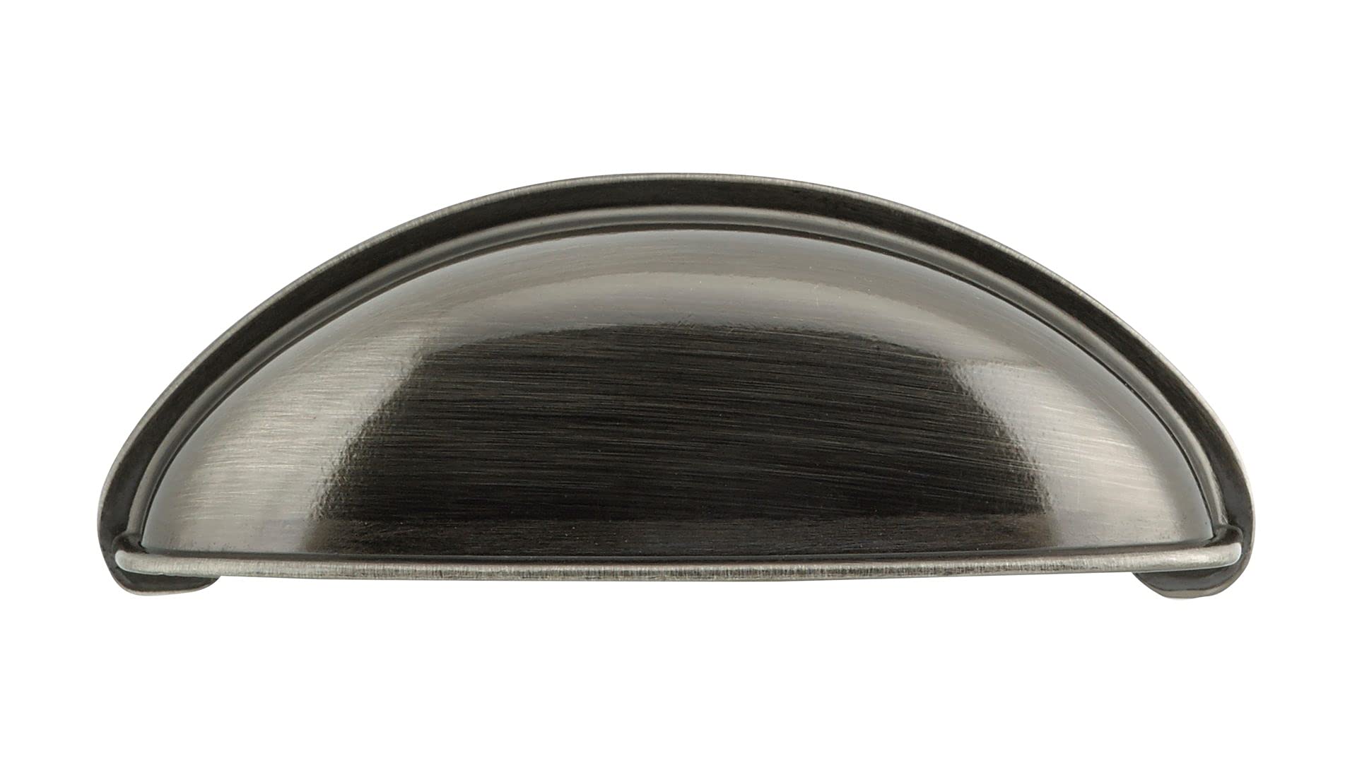 RichelieuHardware BP23916491 Monceau Collection 2 1/2-inch (64 mm) Center-to-Center Black Nickel Traditional Cup Shaped Cabinet and Drawer Pull Handle for Kitchen, Bathroom, and Furniture