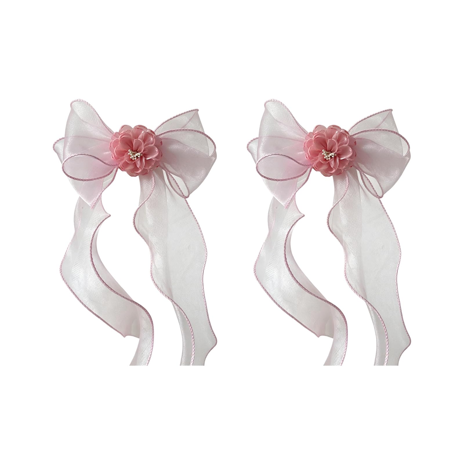 Camellias Sheer Tulle Curtain Tiebacks for Home Hotel Decoration Elegant Curtain Holder