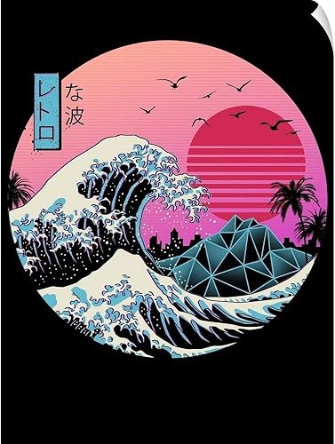 CANVAS ON DEMAND The Great Retro Wave Wall Decal, Childrens Artwork
